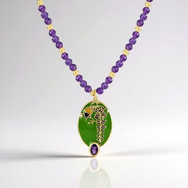 Collana in argento con Ametista