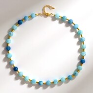 Collar en plata con Aguamarina de Brasil