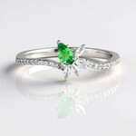 Anello in argento con Lemshuku Tsavorite