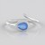 Anello in argento con Onice Blu