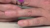 Anillo en plata con Calcita cobalto (Bali Barong)