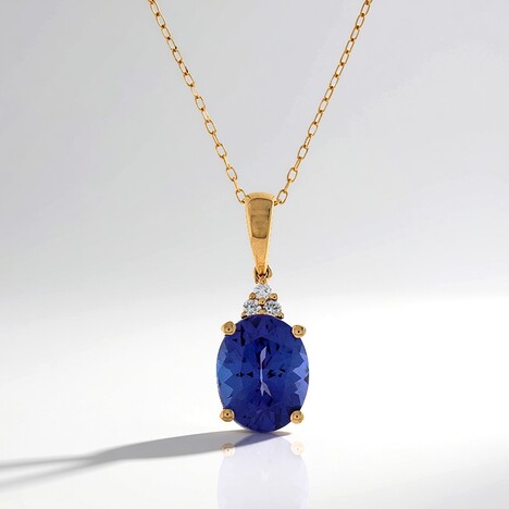 Collana in oro con Tanzanite AAA (CIRARI)