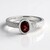 Anello in argento con Granato Mozambico