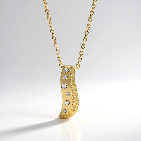 Collana in argento con Diamante I2 (I)