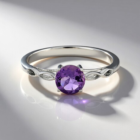 Anello in argento con Quarzo Azur