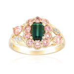 Anillo en oro con Indicolita