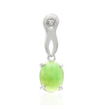 Ciondolo in argento con Crisoprasio Imperiale