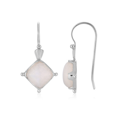 Bihar-Regenbogen-Mondstein-Silberohrringe