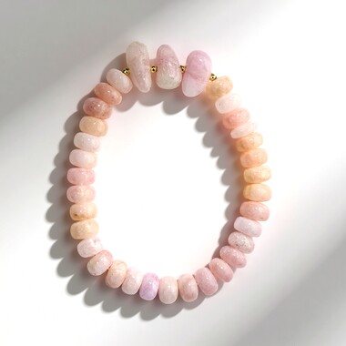 Madagascan Morganite Bracelet (Riya)