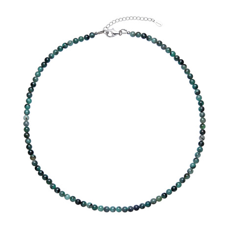 Smaragd-Silberhalskette