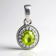 Ciondolo in argento con Sfene