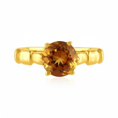 Bague en argent et Citrine Madère (de Melo Essence)