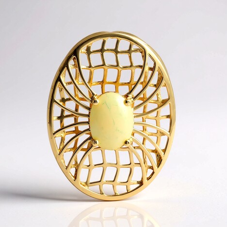 Ciondolo in oro con Opale di Welo (Ornaments by de Melo)