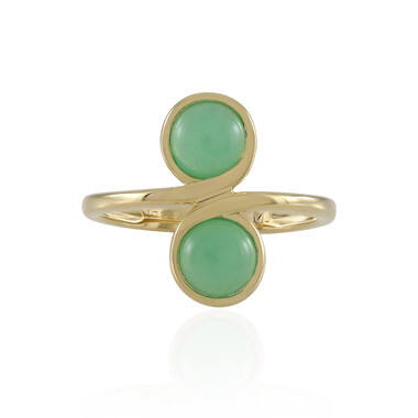 Zilveren ring met chrysopraasstenen (KM by Juwelo)