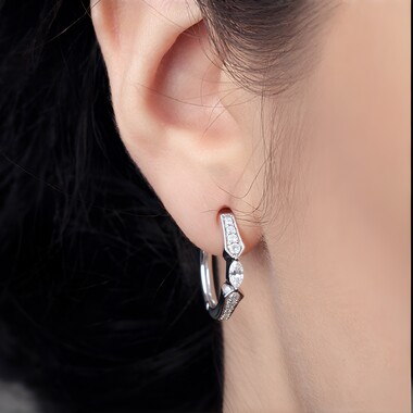 Pendientes en oro con Diamante SI1 (H)