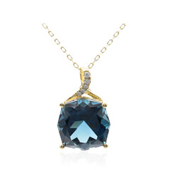 Collier en or et Topaze bleu de Londres (CIRARI)