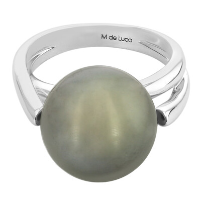 Bague en or et Perle de culture de Tahiti (M de Luca)