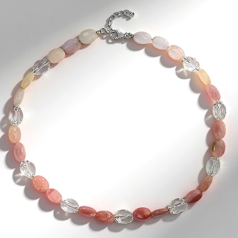 Collana in argento con Quarzo Bianco