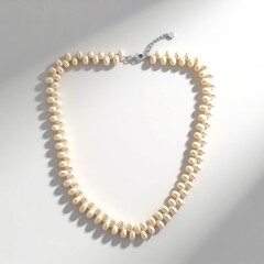 Collana in argento con Perla d'Acqua Dolce Bianca (TPC)