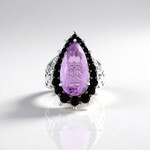 Anello in argento con Ametista Rose de France (Dallas Prince Designs)