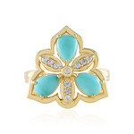 Zilveren ring met turkooisstenen