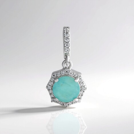 Ciondolo in argento con Grandidierite