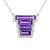 Siberian Amethyst Silver Necklace (Adela Silber)