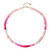 Äthiopischer Pinkfarbener Opal-Silberhalskette