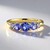Bague en or et Tanzanite AAA (de Melo)