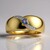 Anello in oro con Benitoite (Amanda Adkins)