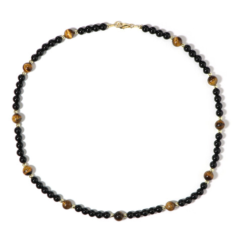 Edelstein-Silberhalskette