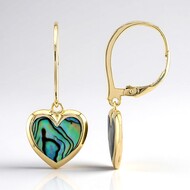 Pendientes en plata con Concha de Abalone