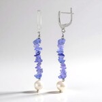 Tanzanite Silver Earrings (Riya)
