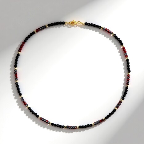 Collana in argento con Onice Nero