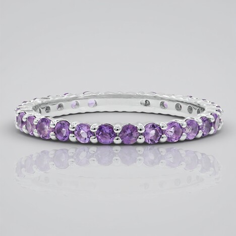 Anello in argento con Ametista (MONOSONO COLLECTION)