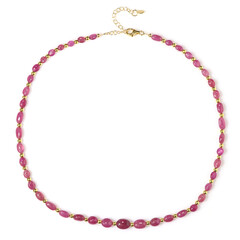 Madagascar Pink Sapphire Silver Necklace