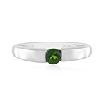 Anello in argento con Diopside Russo