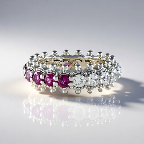 Anello in argento con Rodolite (Dallas Prince Designs)