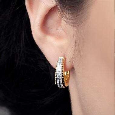 Orecchini in argento con Zircone