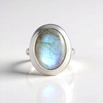 Anello in argento con Labradorite