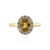 Bague en argent et Zircon jaune