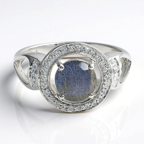 Anello in argento con Spectrolite