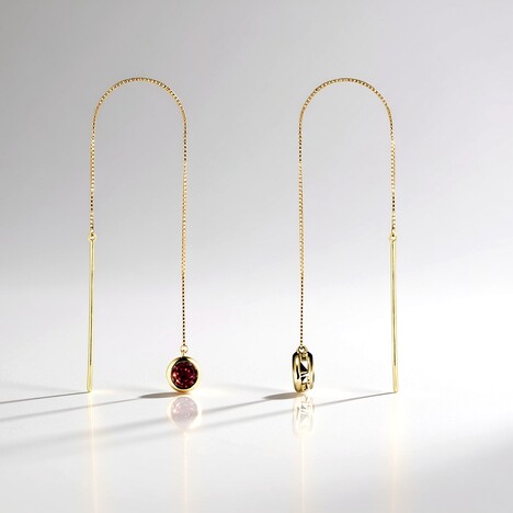 Orecchini in oro con Rodolite (CUSTODANA)