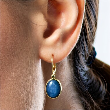 Nepal Kyanite Silver Earrings