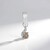 Ciondolo in argento con Diamante Champagne I2