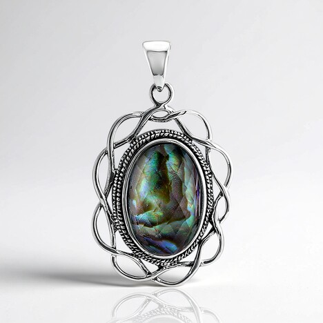 Ciondolo in argento con Quarzo Bianco (Art of Nature)
