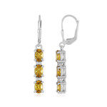Orecchini in argento con Scapolite