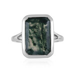 Anillo en plata con Ágata de musgo
