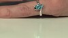 Anillo en plata con Apatita azul (Pallanova)