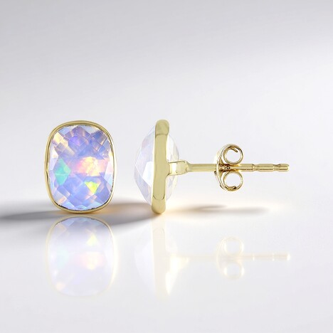 Boucles d'oreilles en or et Opale Welo